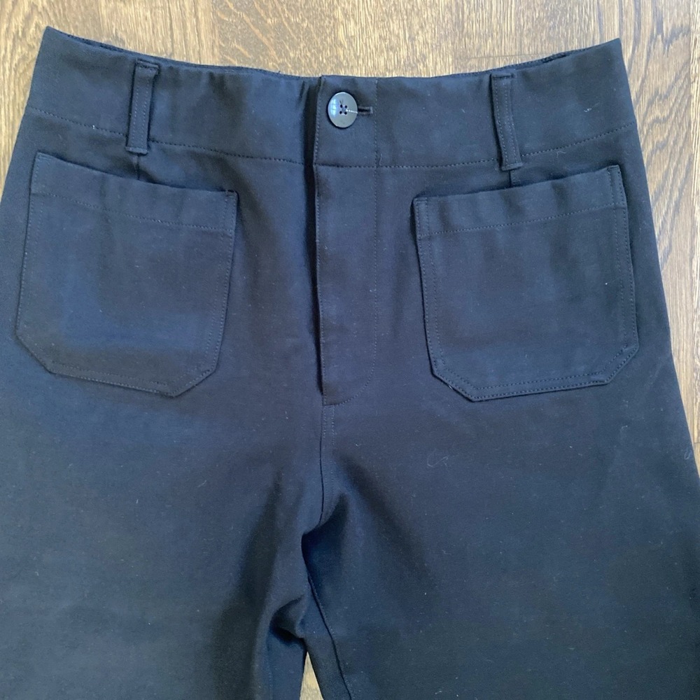 Maeve Anthropologie The Colette Ponte Crop Wide-Leg Pants by Maeve 31 - Picture 2 of 10